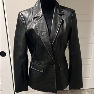 Women's Black Leather Jacket